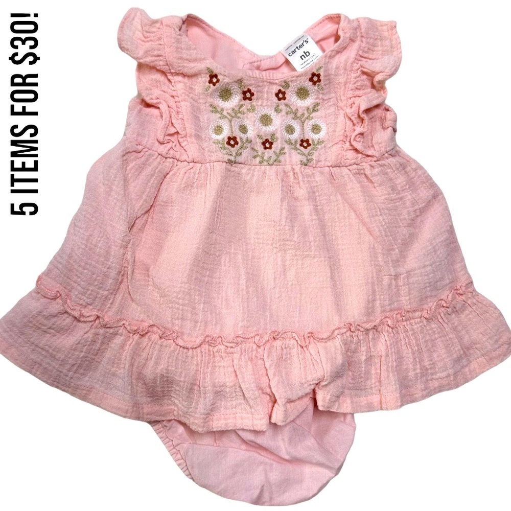 5/$30 Carter’s Boho newborn matching outfit